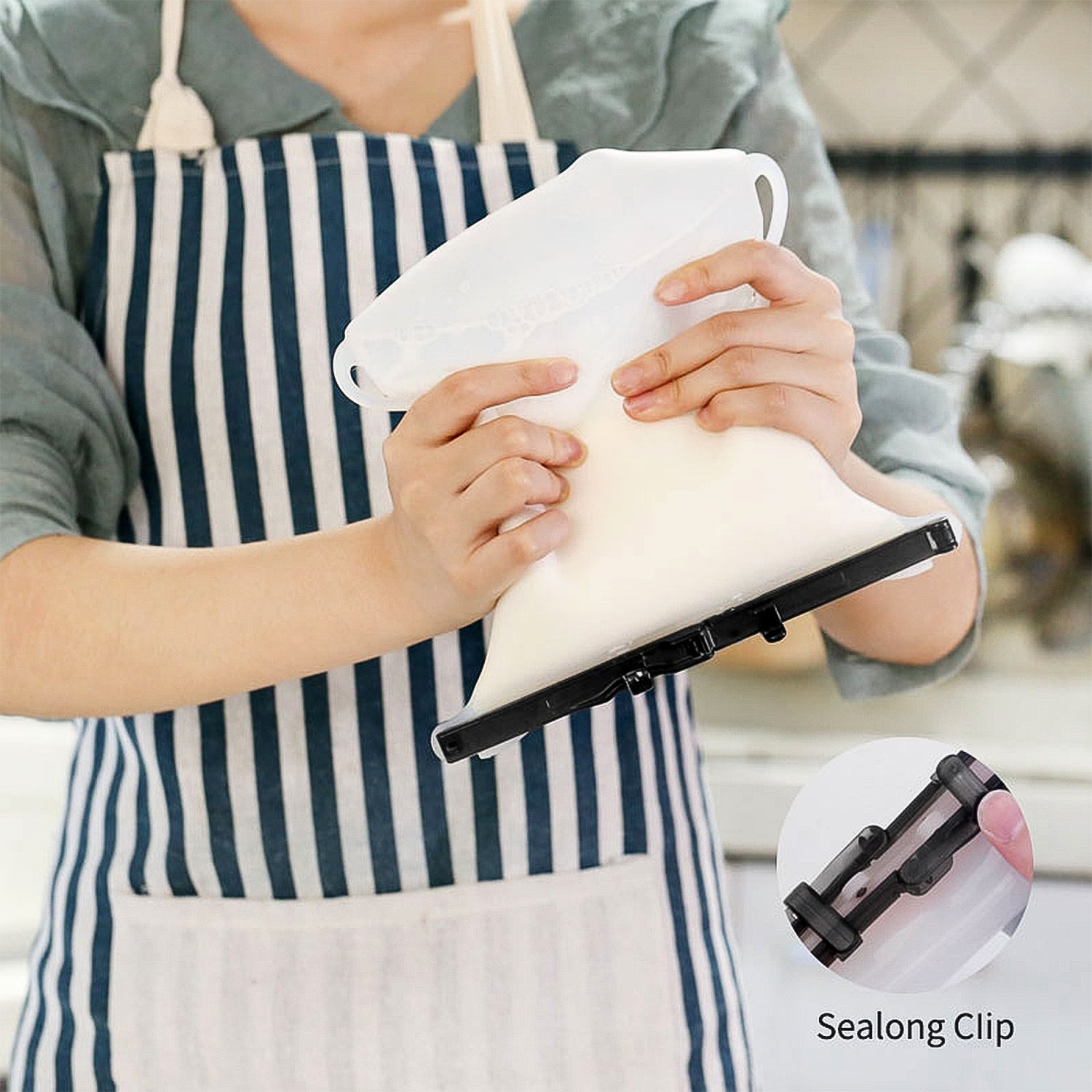 Reusable Silicone Food Bag – Leakproof, Flat Bottom, BPA-Free, Microwave & Dishwasher Safe Reusable Silicone Food Bag – Leakproof, Flat Bottom, BPA-Free, Microwave & Dishwasher Safe
